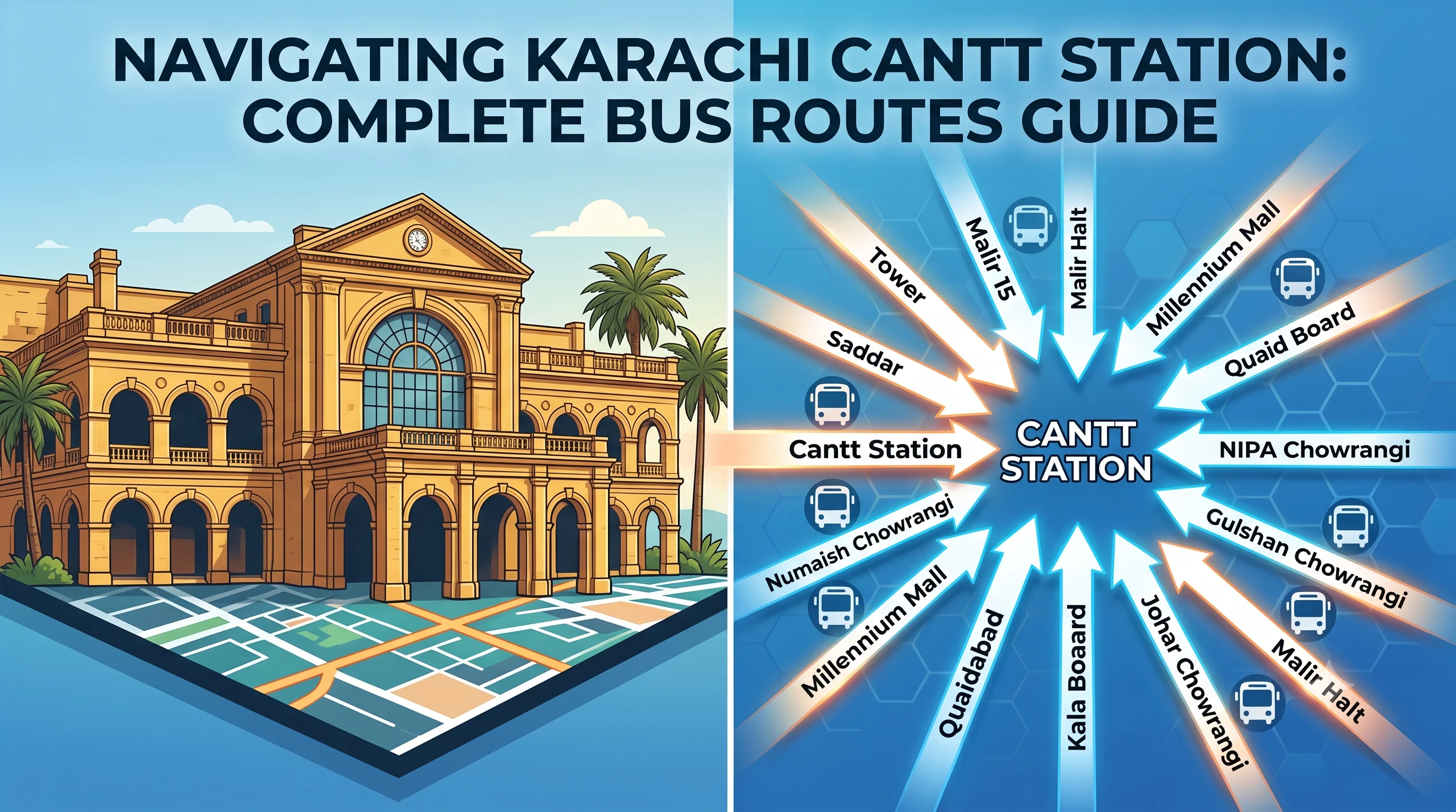 Catching the Train? How to Reach Karachi Cantt Station by Bus