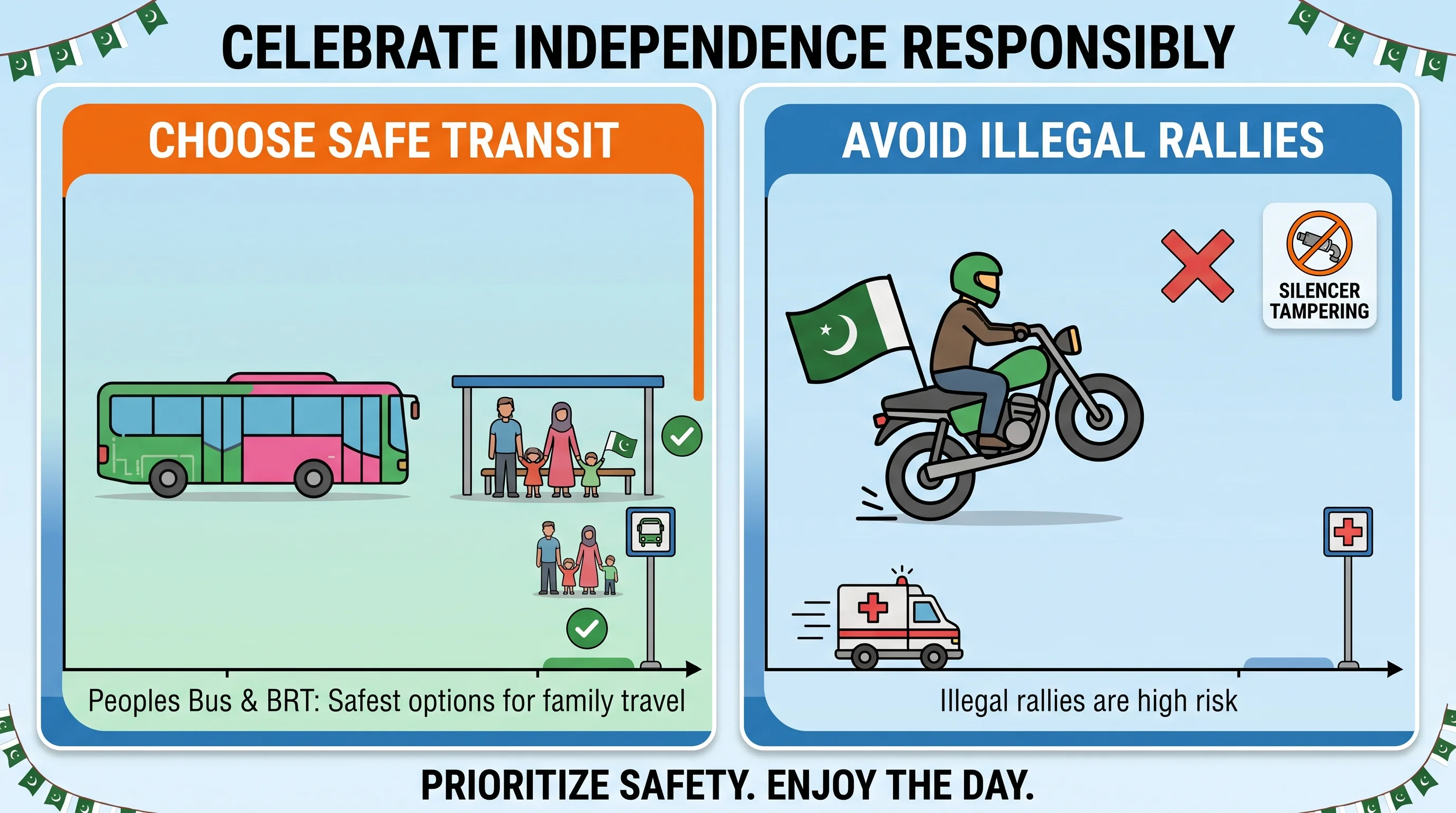 Karachi 14th August Traffic Guide: How to Beat Independence Day Jams & Road Closures