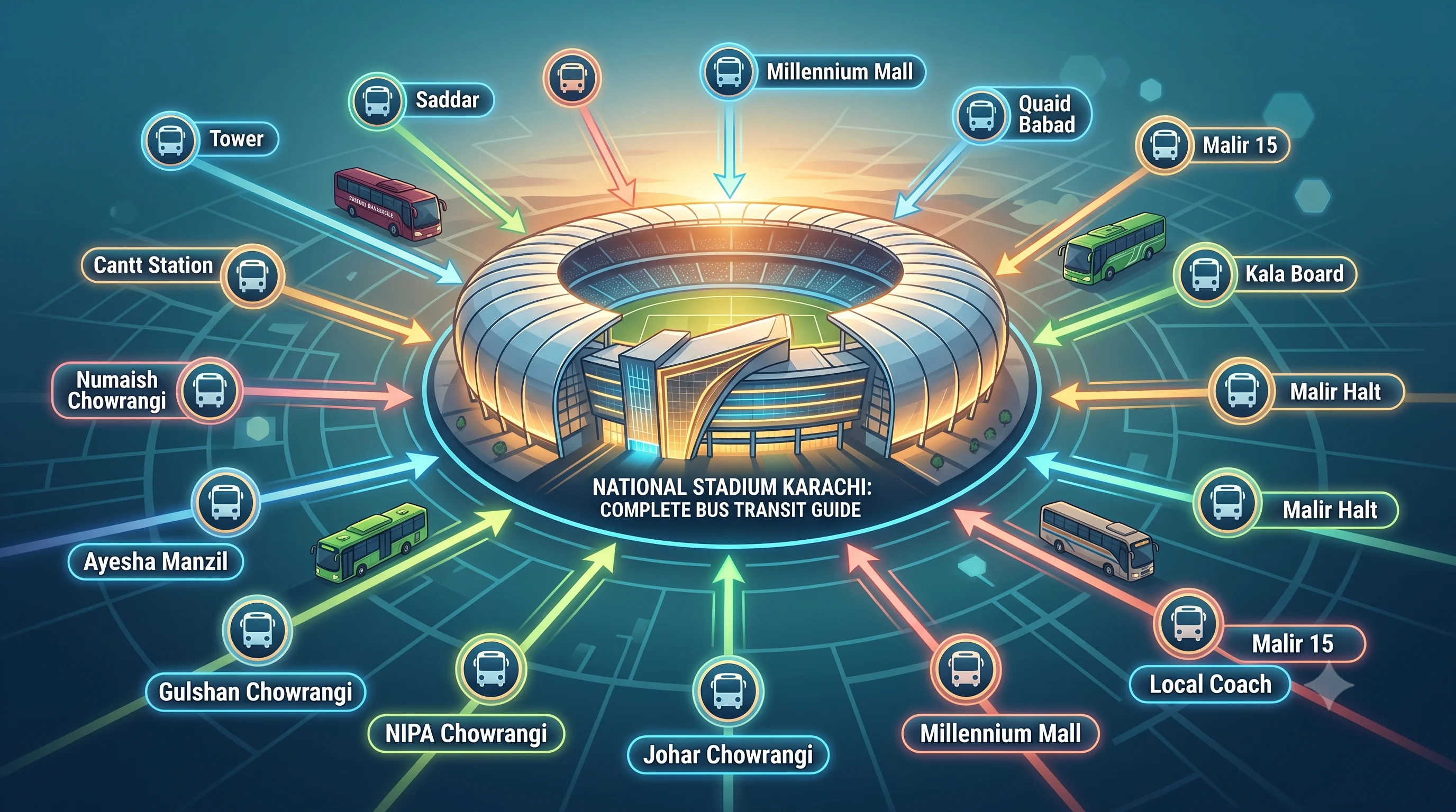 Match Day Transit Made Easy: How to Reach National Stadium Karachi by Bus