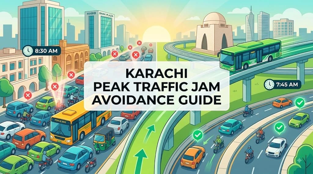 Beat the Karachi Traffic: 4 Hidden Shortcuts & Peak-Hour Survival Tips